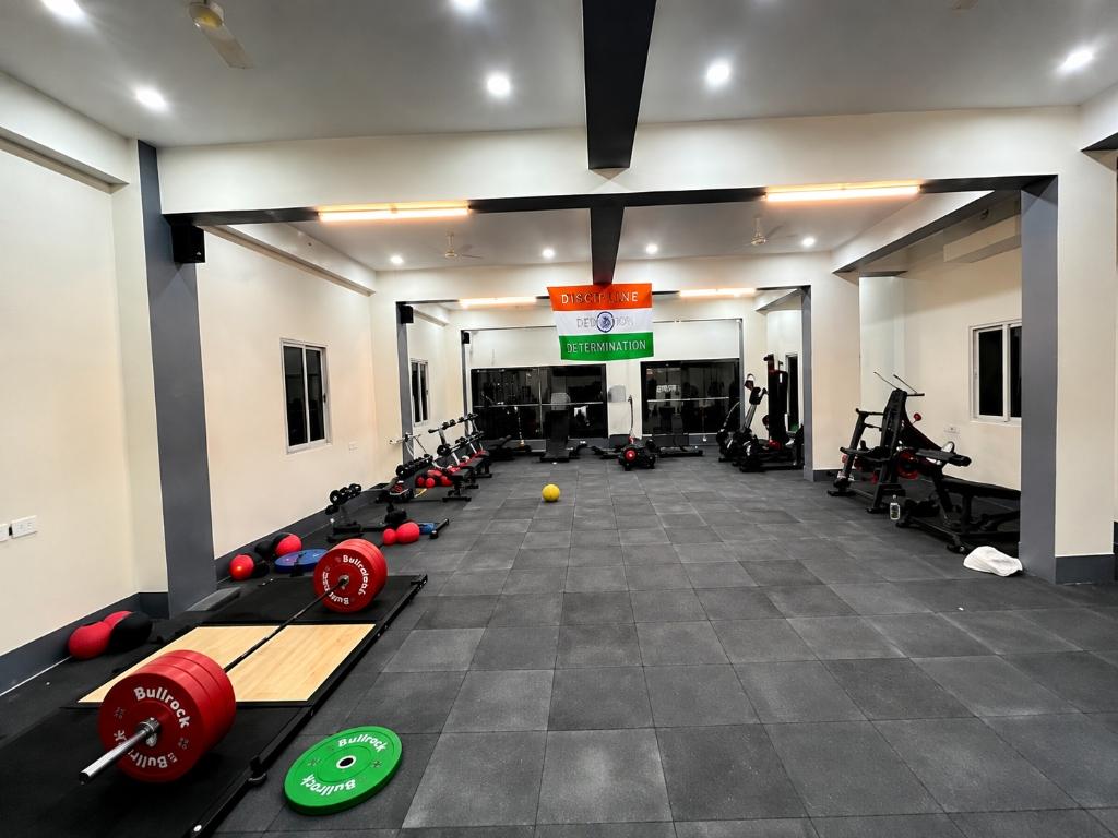 Olympic Lifting Platform & Bullrock Weight Plates Area
